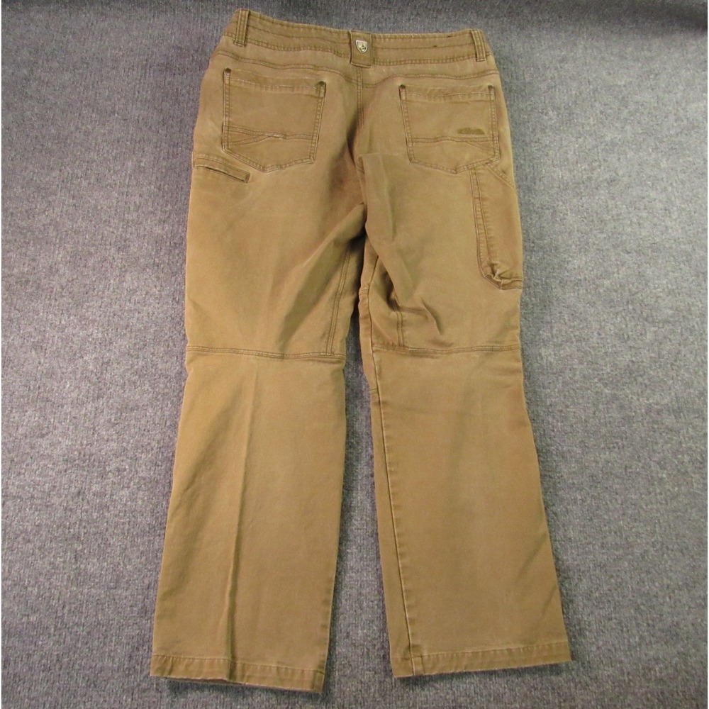 Kuhl Jean Mens 38x30 Rebel Pants Distressed Brown Hiking Outdoor Trail Rugged - Picture 2 of 16